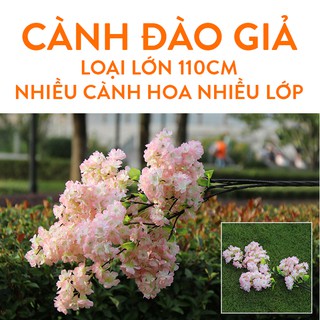Cành đào giả loại lớn [Hình thật]