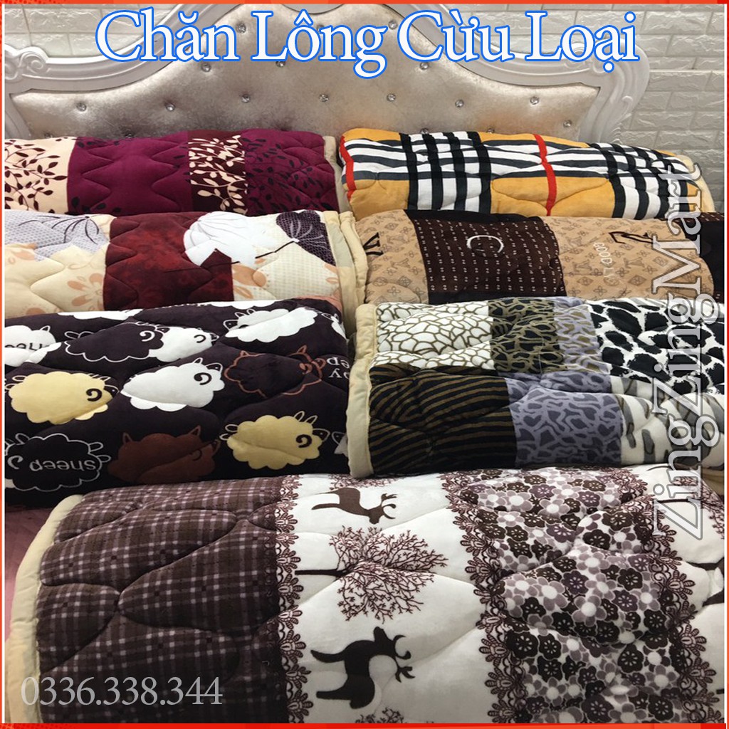Chăn Lông Cừu 3 Lớp Siêu Ấm Cỡ Lớn 2mx2m2 (Được chọn mẫu, Chát với shop ngay nha)