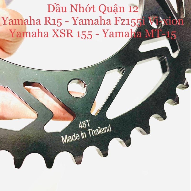 Yamaha R15 V3 Nhông 14T - Dĩa 46T 47T 48T 49T 50T 52T Chuẩn 428 Recto - Thailand