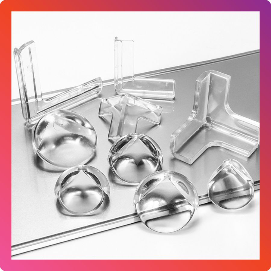 Bọc cạnh bàn, bịt góc cạnh bàn silicon, trong suốt, chống va đập, bảo vệ trẻ em