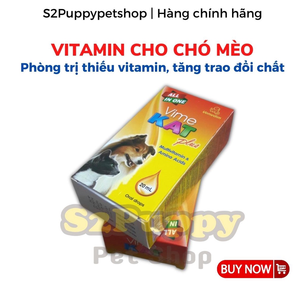 Vitamin tăng đề kháng hô hấp cho Chó Mèo - Kat plus 20ml