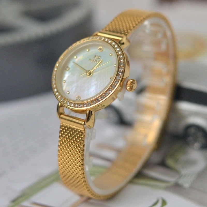 Đồng hồ nữ đẹp hiệu Mike 8401L chính hãng, thiết kế dây lụa chống nước bảo hành 12tháng