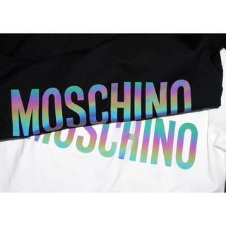 Áo thun phản quang " mos-chi-no " cottonáo thun form rộng unisex, áo thun nam nữ đẹp