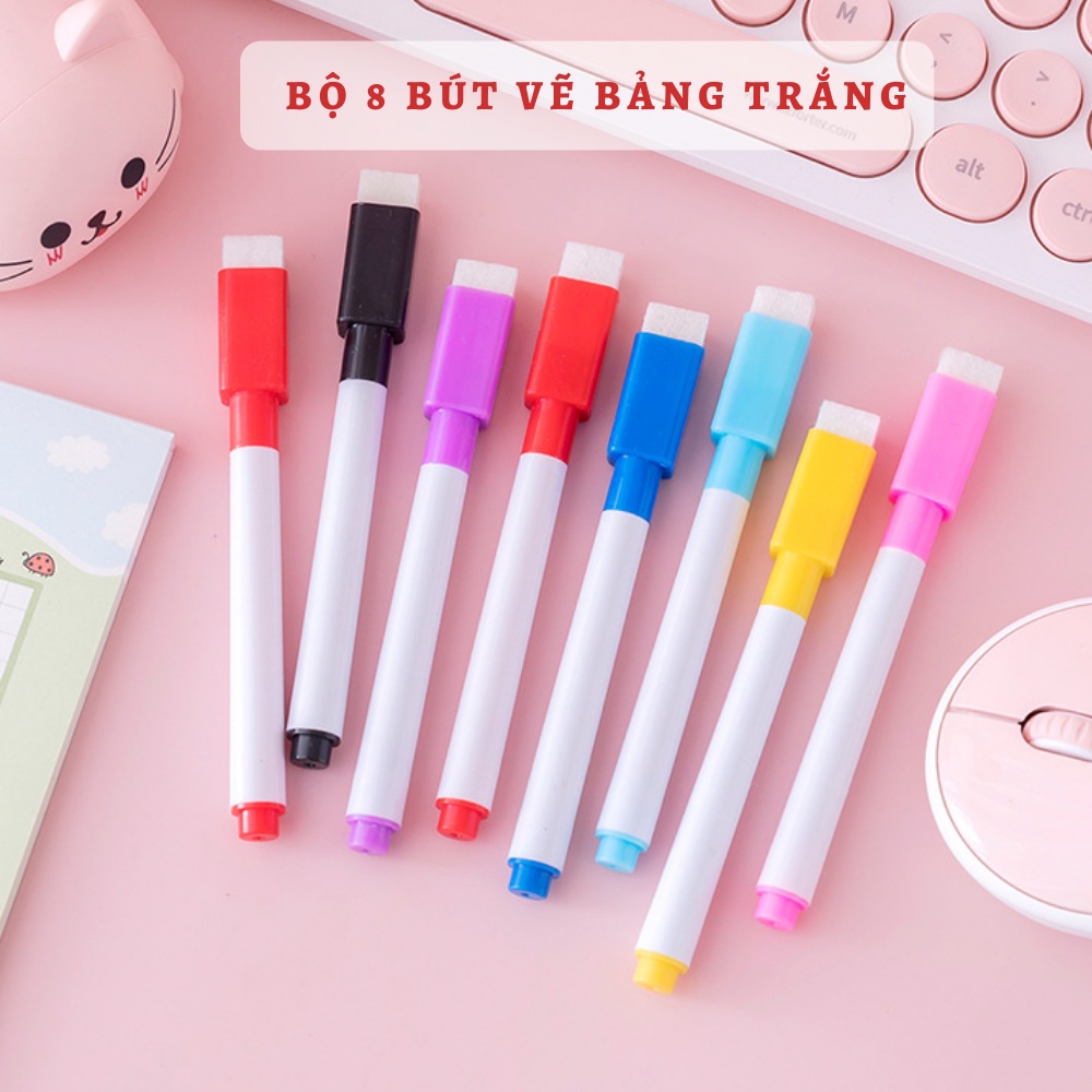 SET Bút Lông Nhiều Màu Viết Bảng Có Thể Xóa Được