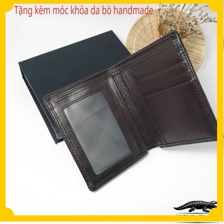 Ví nam da bò đứng ,da bò nappa cao cấp st009