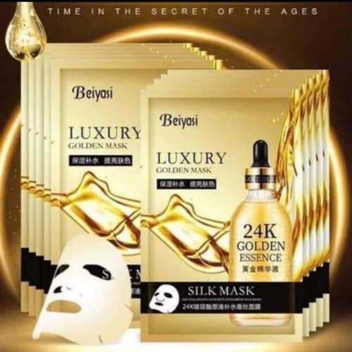 [Hộp 10 miếng] Mặt nạ 24k luxury golden Silk Mask chống lão hóa,phục hồi da hiệu quả