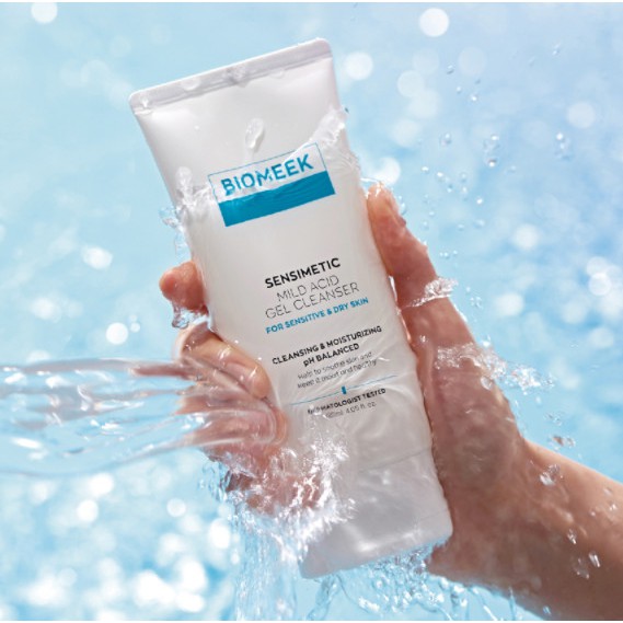Gel rửa mặt Biomeek dành cho da nhạy cảm Biomeek Sensimetic Mild Acid 120ml
