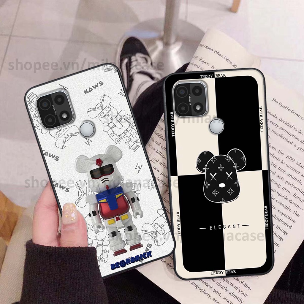 Ốp Oppo A15 / A15s gấu be@rBrick gấu Teddy Kaws siêu đẹp, phong cách, cá tính