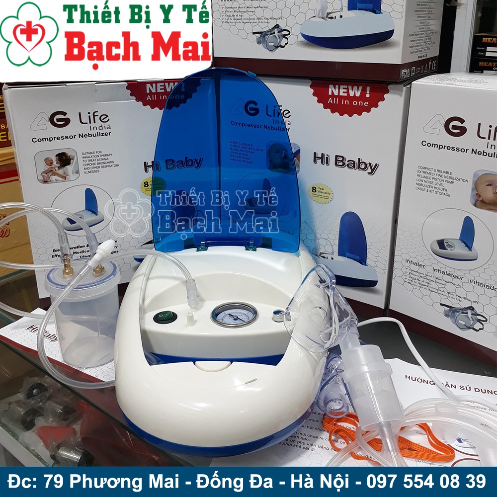 Máy Xông + Hút Mũi 2 Trong 1 Hi Baby AG-Life [Chính Hãng-BH 08 Năm]