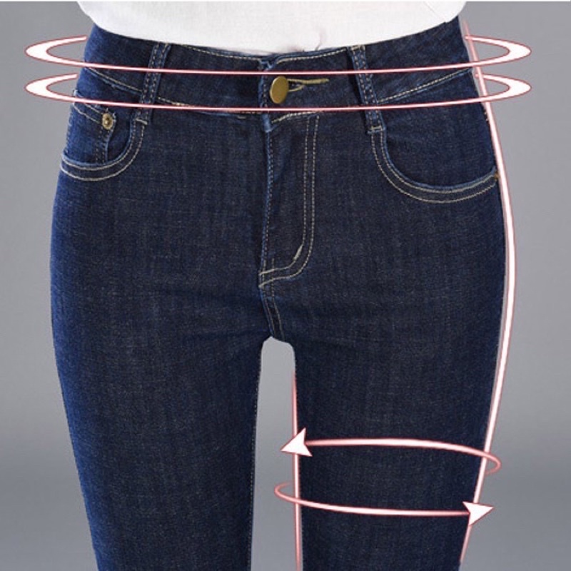 FREESHIP Quần Jeans Body Lưng Cao 3 Màu Trẻ Trung Trơn đơn giản TCShopJeans