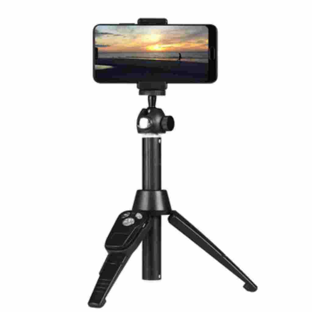 Tripod/Gậy Tự Sướng 3 Chân Yungteng H8, Có Remote Bluetooth, Kẹp Điện Thoại Xoay Ngang Dọc