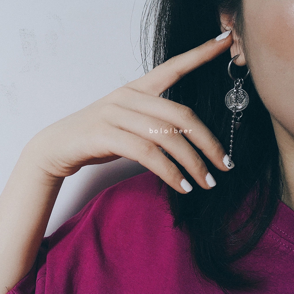 Khuyên Tai Chuỗi Tua Rua Nhiều Lớp Phong Cách Vintage