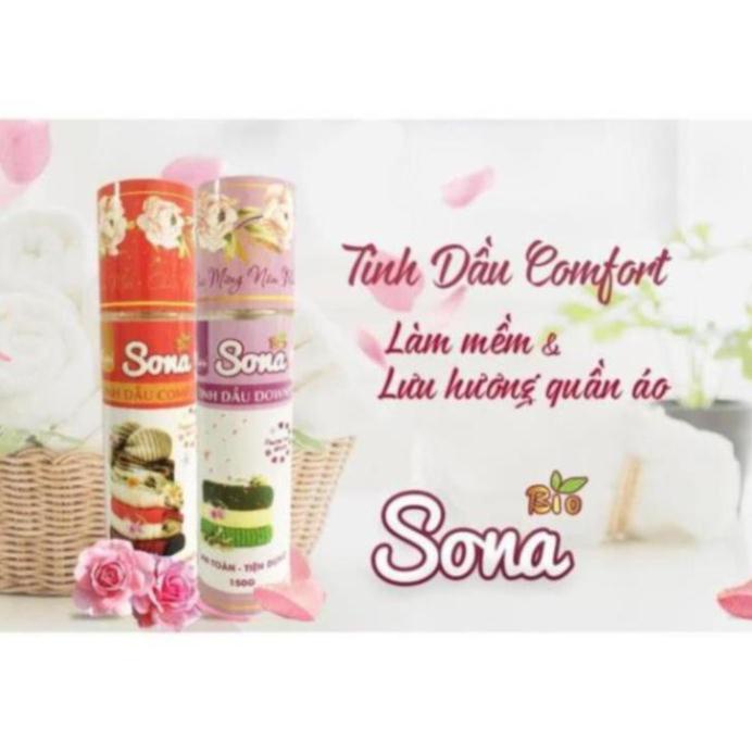 Xịt thơm quần áo, xả vải khô Sona - Tinh dầu hương nước xả Comfor&Downy - Dung tích 150ml