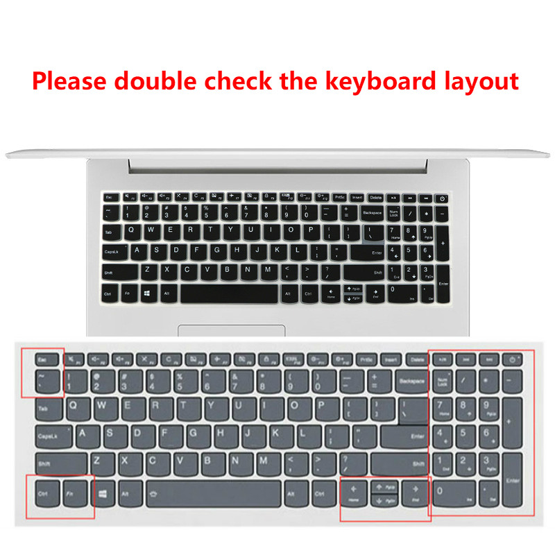 Vỏ bọc silicon siêu mỏng bảo vệ bàn phím máy tính Lenovo V330-15Ikb 15.6 Inch