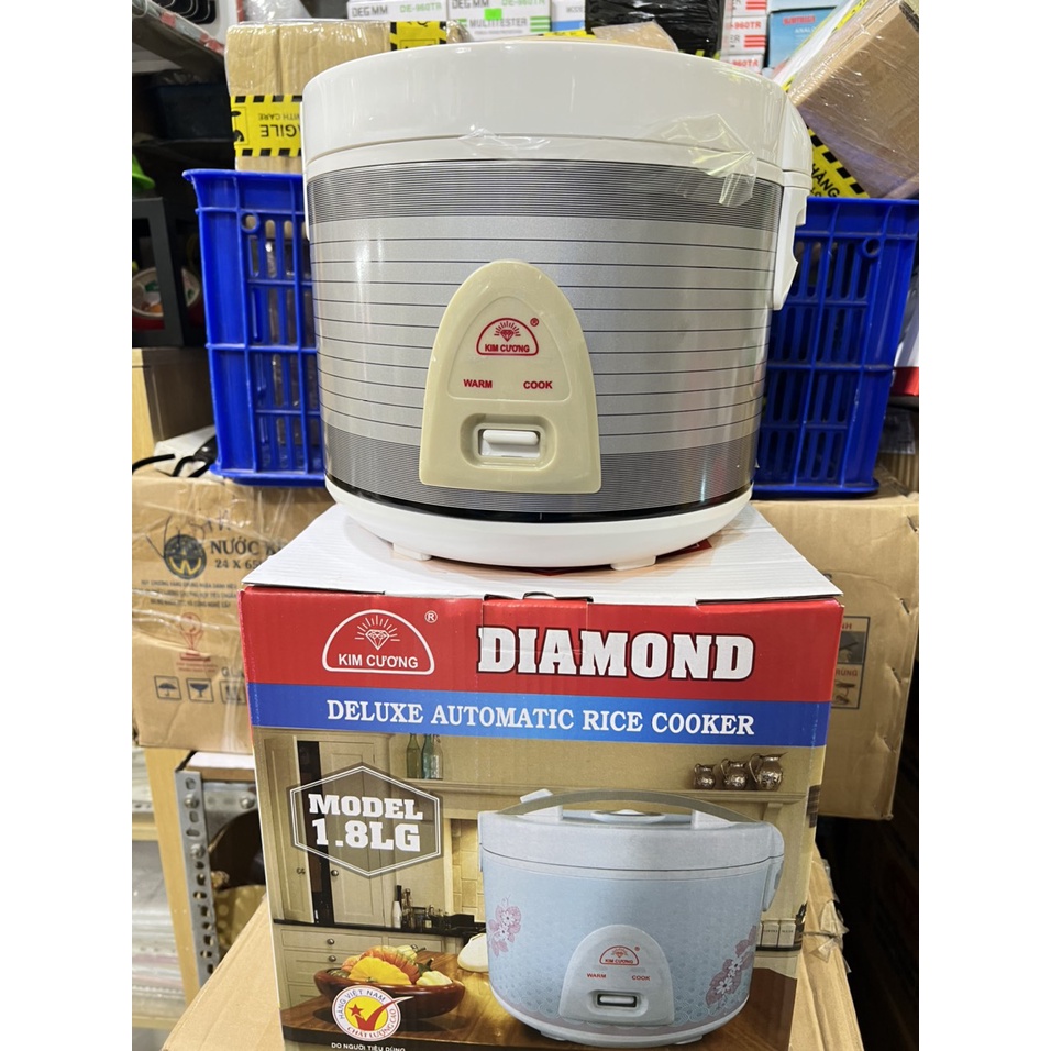 ⚡️ Nồi cơm điện nắp gài Kim Cương 1.8 lít KC1.8LG - Tuấn Yến Giao hàng toàn quốc⚡️