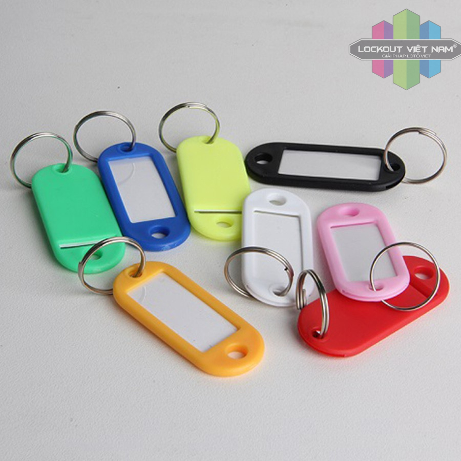 Móc khóa thẻ ghi chú hành lý, đánh dấu chìa khóa, thẻ tên name tag ghi nhớ thông tin
