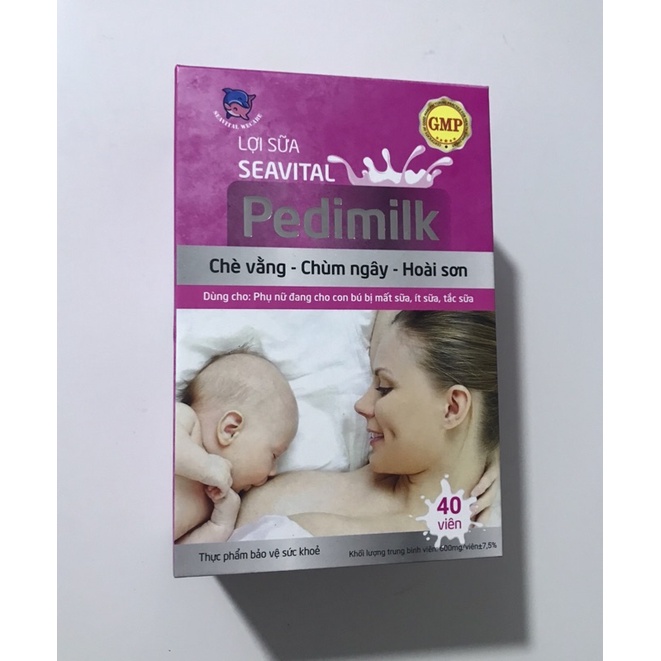 Viên uống lợi sữa seavital Pedimilk-Tăng chất lượng sữa,giảm tình trạng tắc sữa,mất sữa