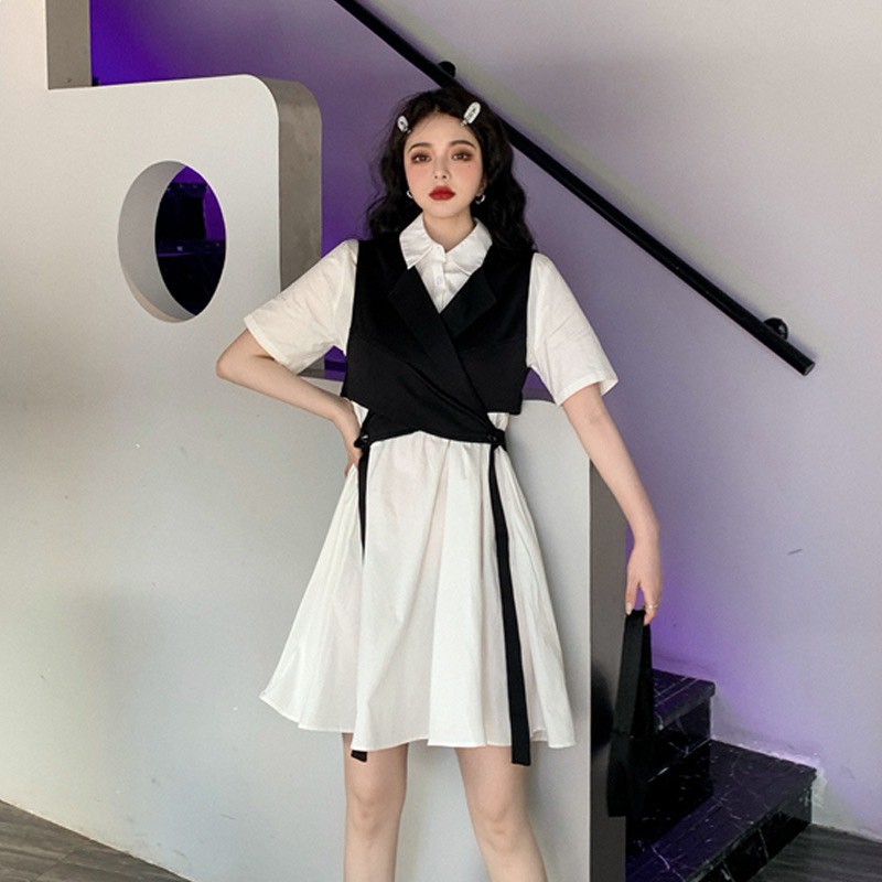 [Mã SKAMA06 giảm 8% tối đa 50K đơn 250K] [HÀNG ĐẸP] - Set váy kèm ghile cá tính năng động- B44- jannahouse | BigBuy360 - bigbuy360.vn