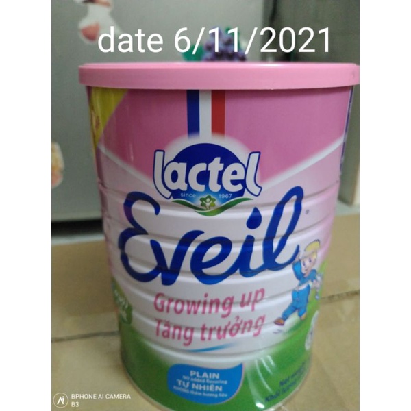 Sữa Lactel Eveil Pháp hộp 400g date:6/11/2021