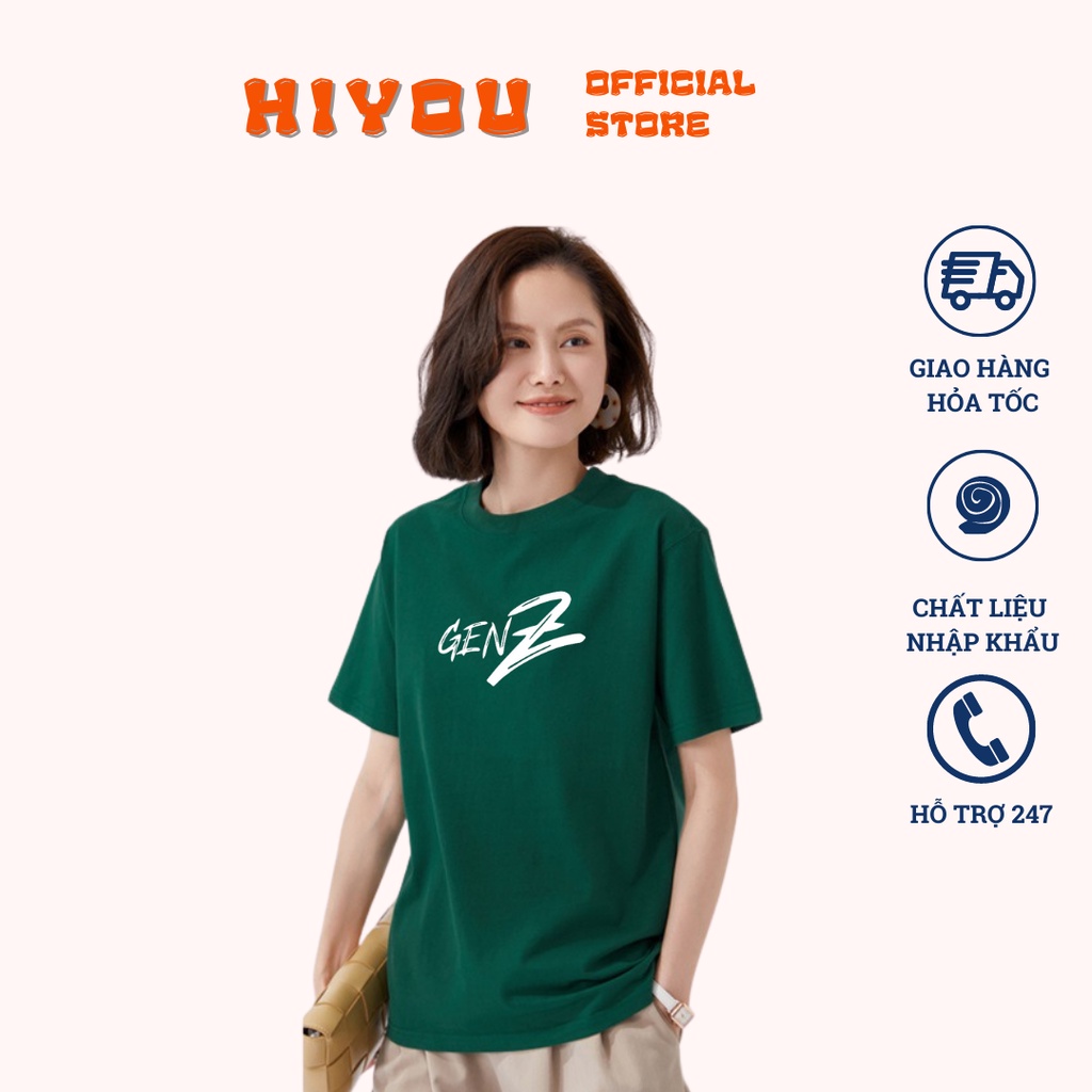 Áo thun nam nữ form rộng GENZ chất cotton mềm mịn 2022