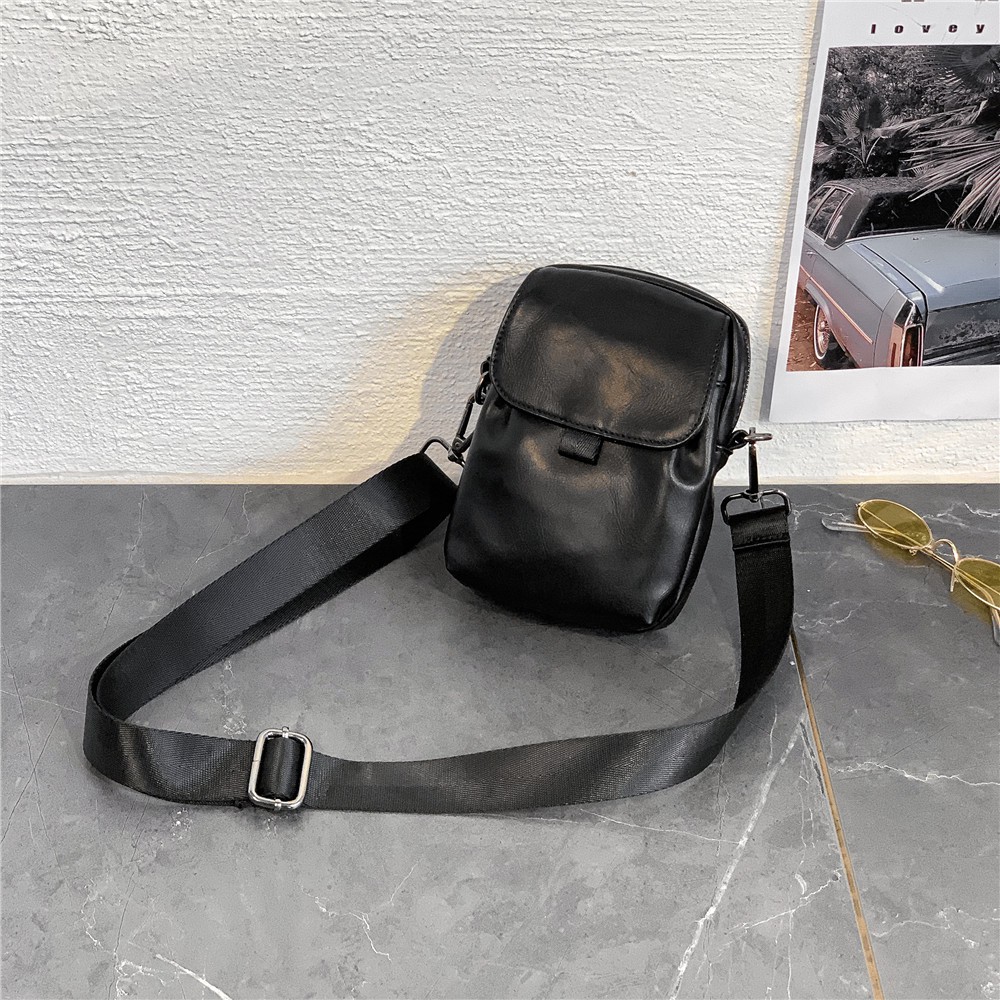 Túi đeo chéo da mềm nam nữ  mini đựng điện thoai thời trang cá tính chông nước