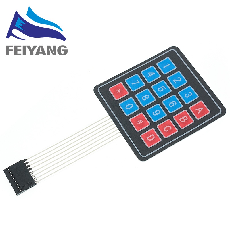 Bàn Phím Công Tắc Cảm Ứng 1x4 4x4 4x5 Arduino 1*4 4*4 4*5 16 Nút