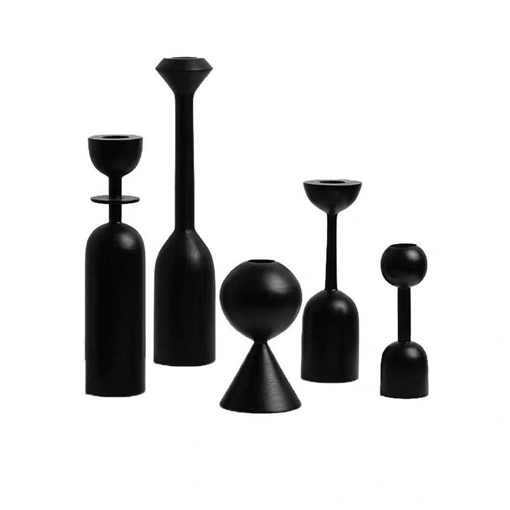 Giá Đỡ Đèn Cầy Bằng Gỗ Phong Cách Bắc Âu Độc Đáo Trang Trí Tiệc Cưới