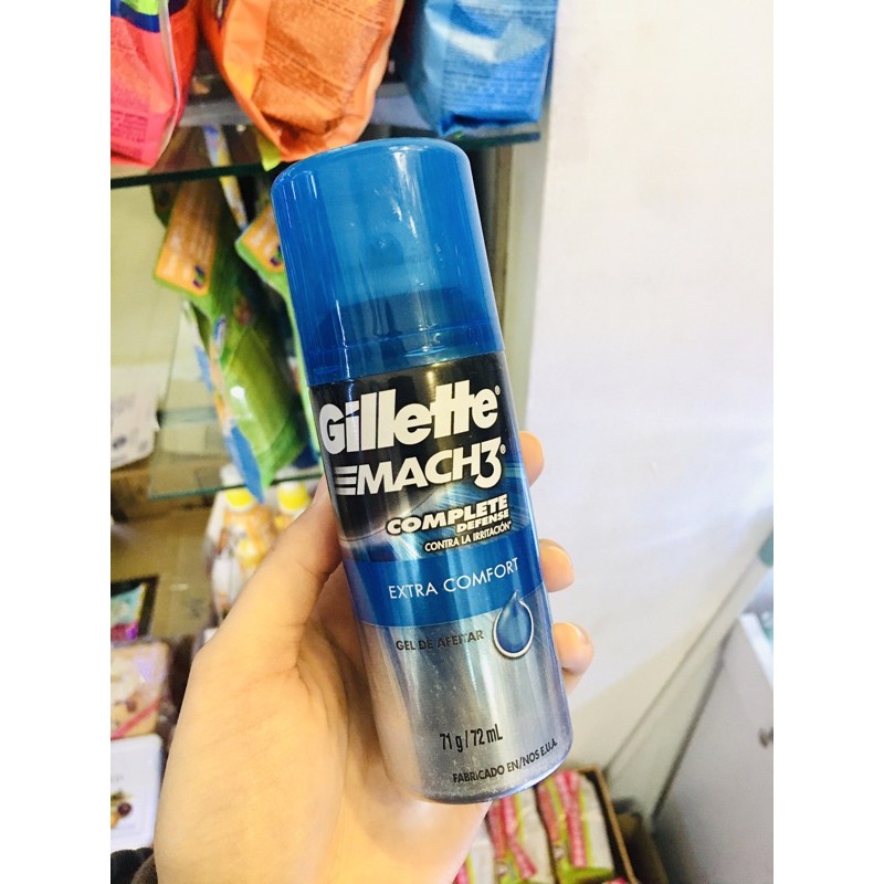 Bọt cạo râu Gillette Mach3 US, chai dành cho du lịch