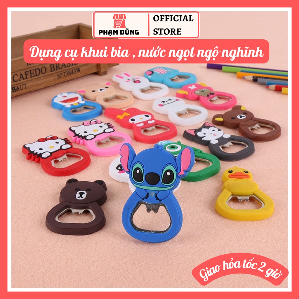 Dụng cụ khui bia , đồ khui nắp chai hình ngộ nghĩnh