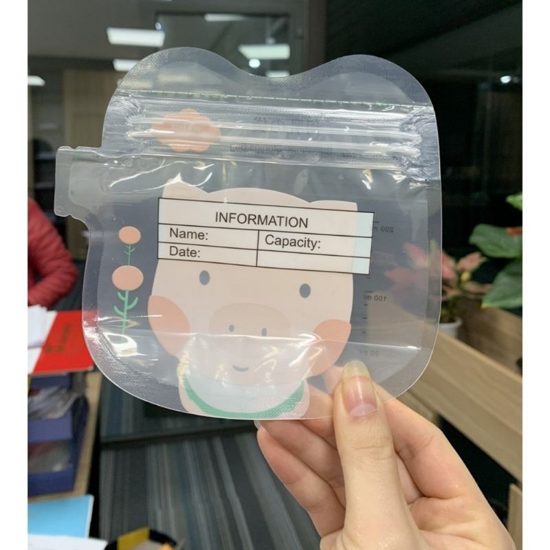 Hộp 32 túi trữ sữa Kichilachi 200ml / túi có vòi rót tiện dung