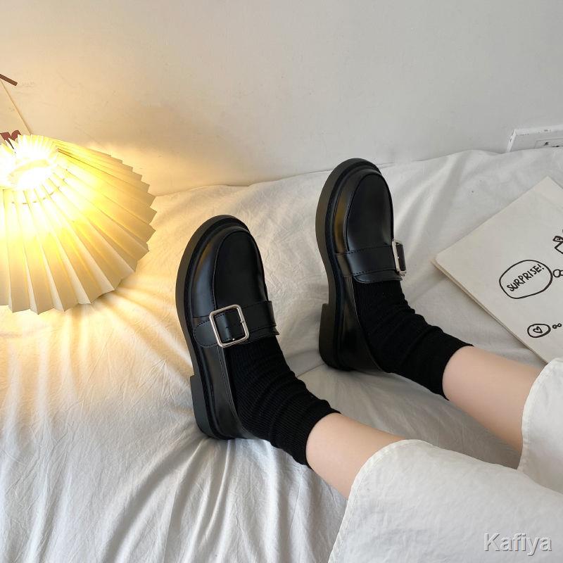 trong giày da nhỏ nữ 2021 mùa xuân retro một bước sinh viên mới đáy phẳng hoang dã phong cách Anh thủy triều giày đơn