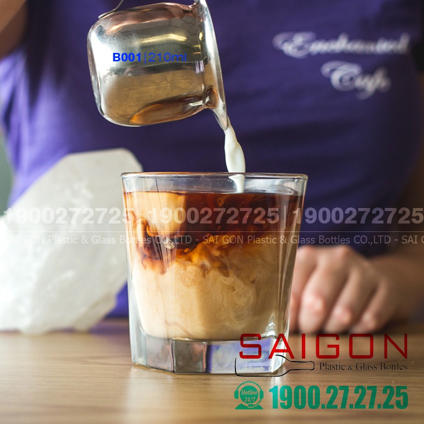 Ly Thủy Tinh Deli 5 Cạnh 210ml | CB001 , Thủy Tinh Cao Cấp | BigBuy360 - bigbuy360.vn