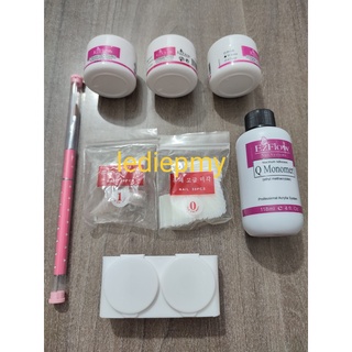 Combo set đắp móng bột.. dùng lưu huỳnh. Combo đủ đồ học và đắp móng bột.
