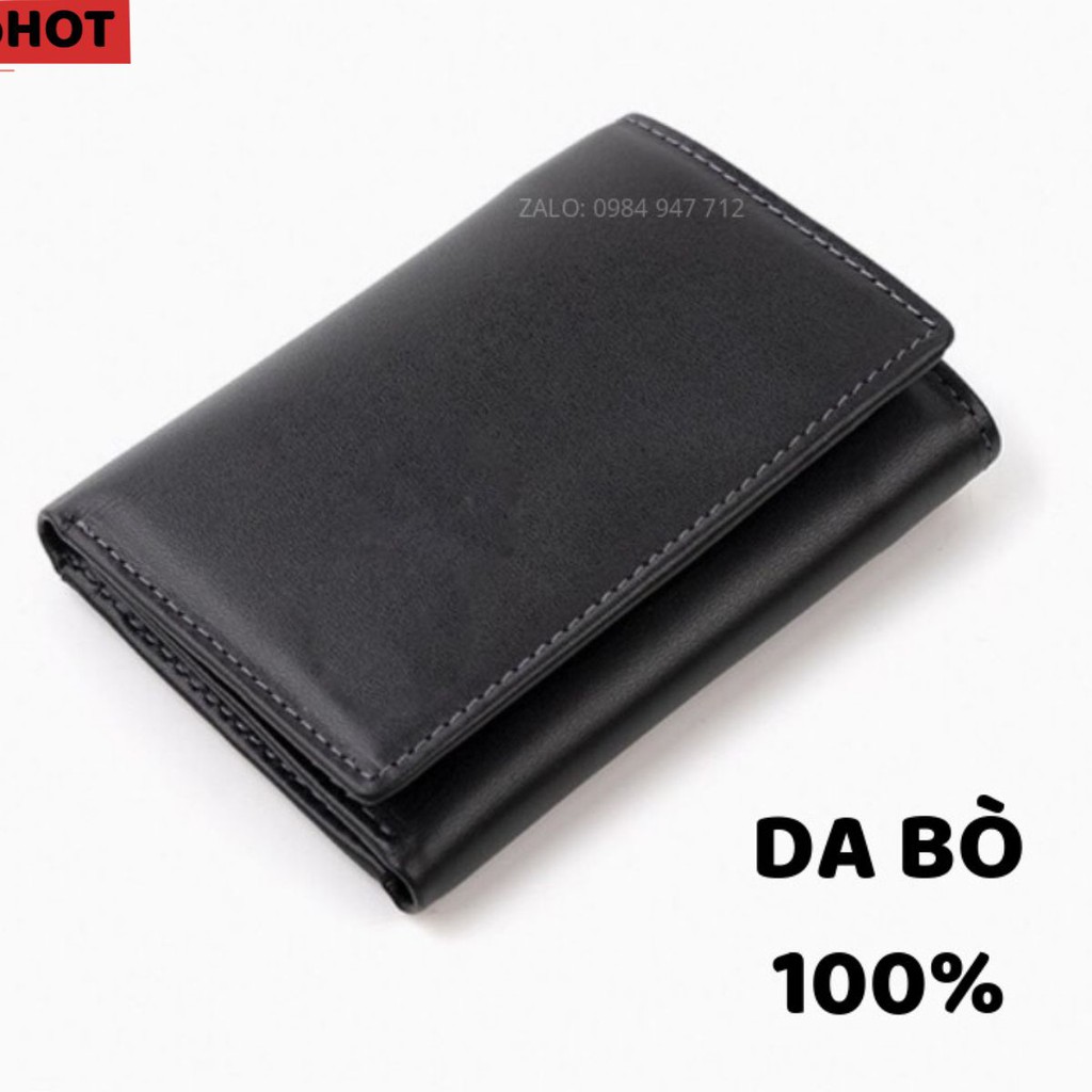 Ví Nam, Ví Nam Da Bò Nguyên Tấm Cao Cấp - Dáng Đứng Basic- Thiết Kế Mới