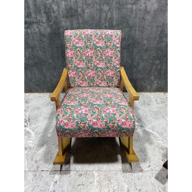 Ghế bập bênh thư giãn sofa hoa nhí siêu đẹp