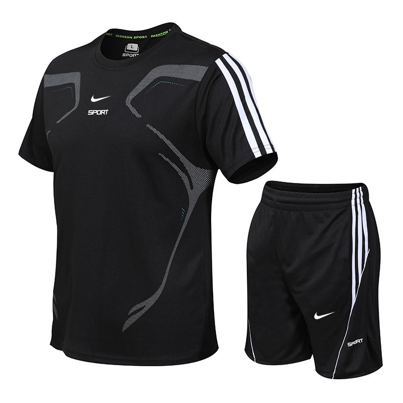 Nike Set Áo Thun Và Quần Short Thể Thao Thời Trang Mùa Hè Cho Nam Nữ