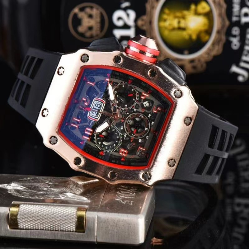 Đồng Hồ Thể Thao Richard Jessie Đa Năng Dây Silicone Cho Nam