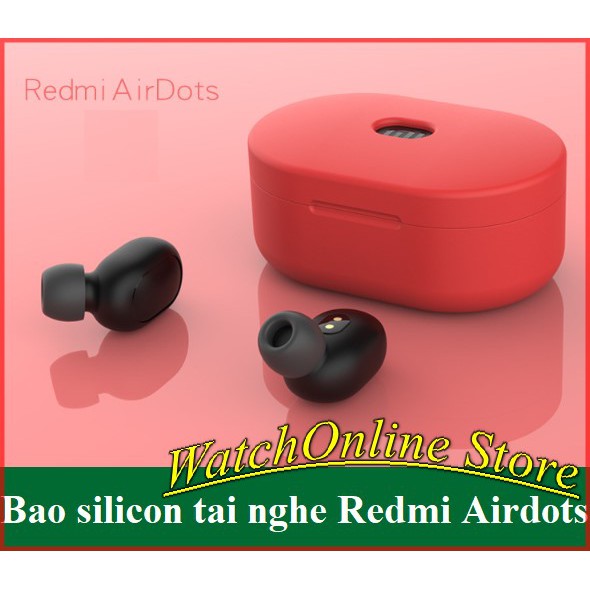 Bao silicon tai nghe Redmi Airdots - Case bọc hộp sạc Xiaomi Redmi Airdots