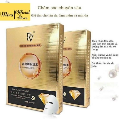 Mặt Nạ Giấy Dưỡng Ẩm Kim Cương FV TÁI TẠO DA, CĂNG MỊN TƯƠI SÁNG TRẮNG DA Miraa shop