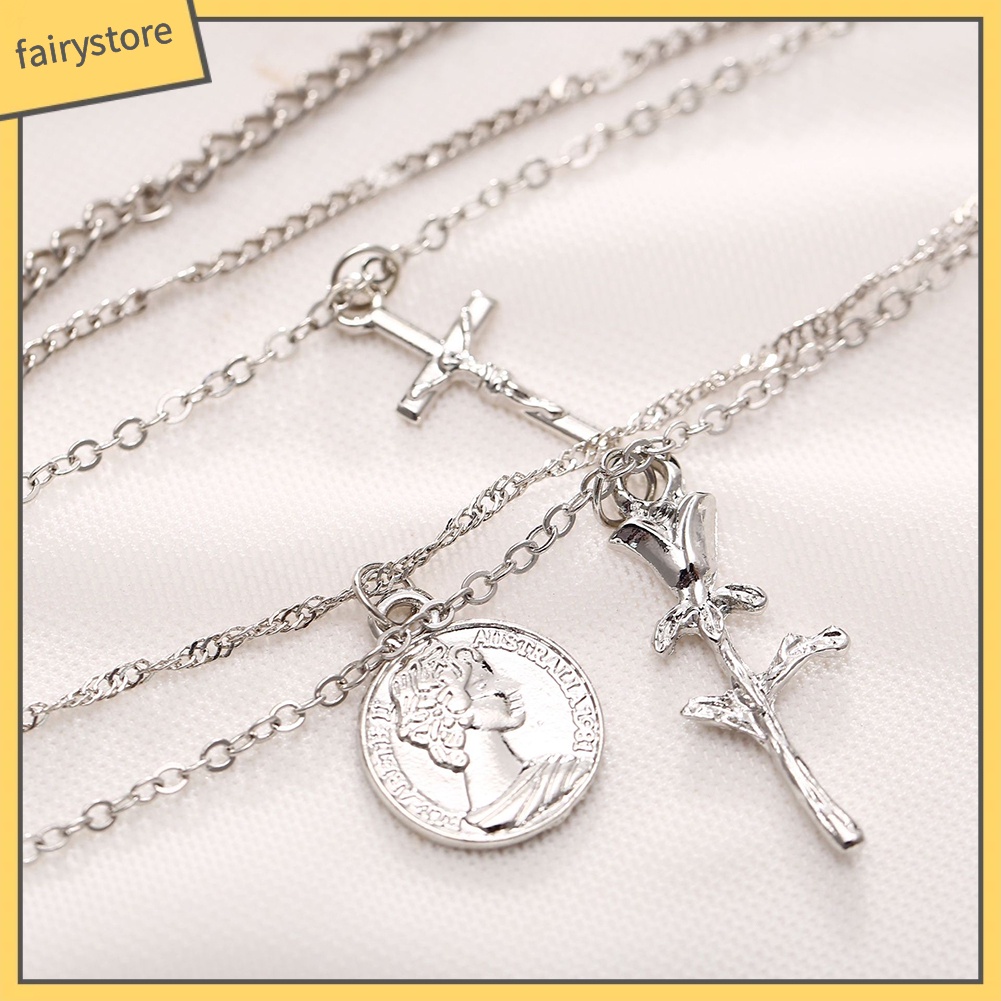 Dây chuyền nhiều tầng phong cách vintage xinh xắn