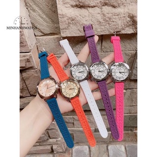 [Nhiều màu] Đồng hồ nữ dây silicon mặt bầu Coach boyfriend 4 màu