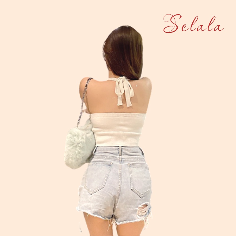 Áo Yếm Nữ Selala Croptop Co Giãn Thoáng Mát Cực Sành Điệu BS05