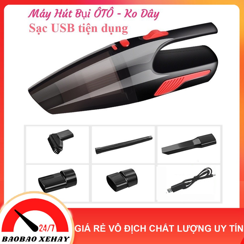 [MÁY SẠC PIN] Máy Hút Bụi Cao Cấp AIKESI 12V Cầm Tay - Áp Lực Lớn, Công Suất Cao, Hút Siêu Khỏe - VIP A - VUADOCHOI