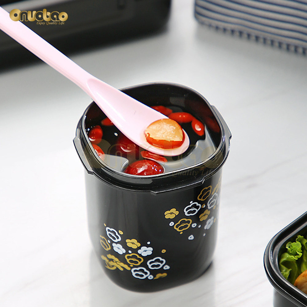 Japanese Sealed Soup Cup for Women&amp;Men 350ml Cloud Pattern Portable Porridge Cup Microwave Heated