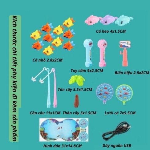 [Sale Sốc] Đồ Chơi Trẻ Em Câu Cá Điện Size Lớn, Đồ Chơi Câu Cá Tháp Trượt Có Nhạc, Dùng Pin Hoặc Cắm Điện, BH 3 Tháng