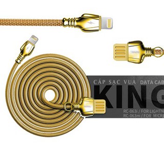 Cáp sạc iphone ipad remax rc-063i lightning
