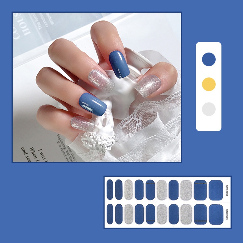 Bộ 20 Miếng Dán Gel Bảo Vệ Toàn Diện Chống Thấm Nước Dùng Trang Trí Móng Tay