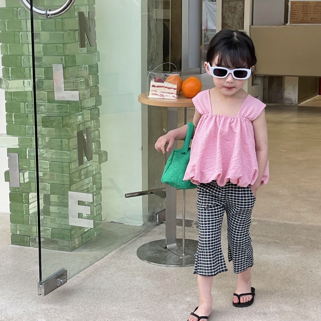 Áo Không Tay Dễ Thương Phong Cách Phương Tây Thời Trang Mùa Hè Cho Bé Gái