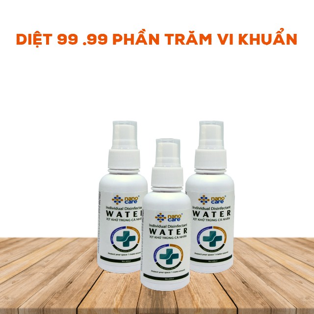 XỊT KHỬ TRÙNG CÁ NHÂN NANOCARE 120ml | Diệt khuẩn, bổ sung nano bạc, hương thơm dịu|