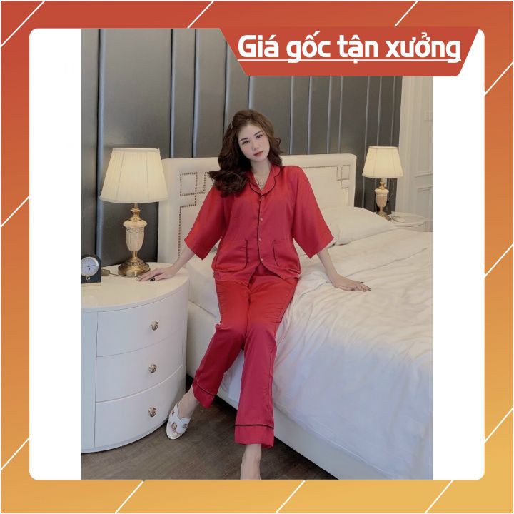 [GIÁ HUY DIỆT] ĐỒ BỘ CHẤT LIỆU SATIN THIẾT KẾ HÌNH CÁNH DƠI SANG TRỌNG FREESIZE